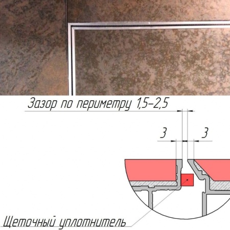 Техно под плитку противопожарный 700*1700п
