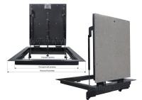 Напольный люк Стелс-У 1000*600п уголок утепленный схемы