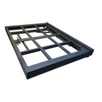 Скрытый люк под доску 25 мм в деревянном полу стальной каркас на петлях с амортизаторами   и замком