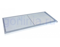 Так выглядит напольный люк АМО КОМБИ с комбинированными створками двухдверный на заказ 